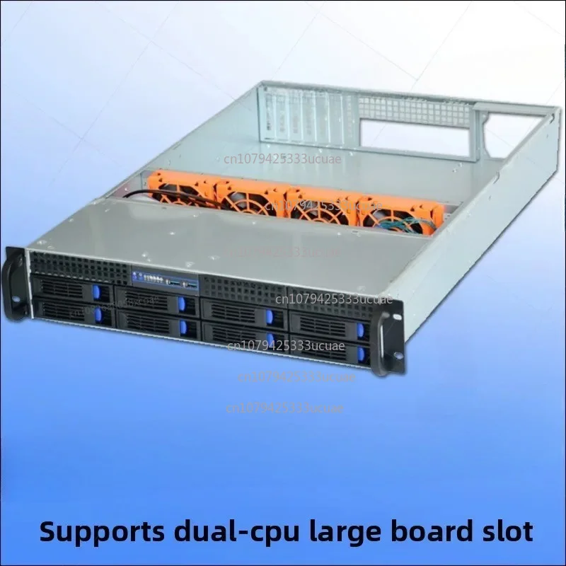 2U8-bit hot-swappable chassis 4-bit 12-bit server chassis 8654 interface backplane U.2 hard disk AI
