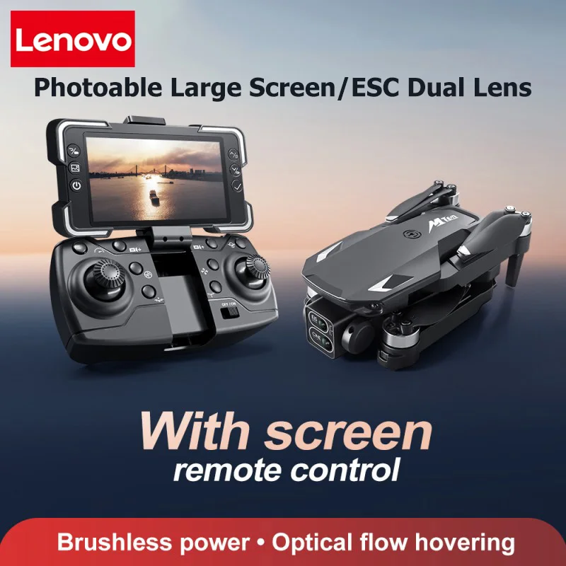 Lenovo M10 Drone 8K HD Aerial Dual Camera Intelligent Obstacle Avoidance Brushless Power WIFI GPS Screen Remote Control Drone