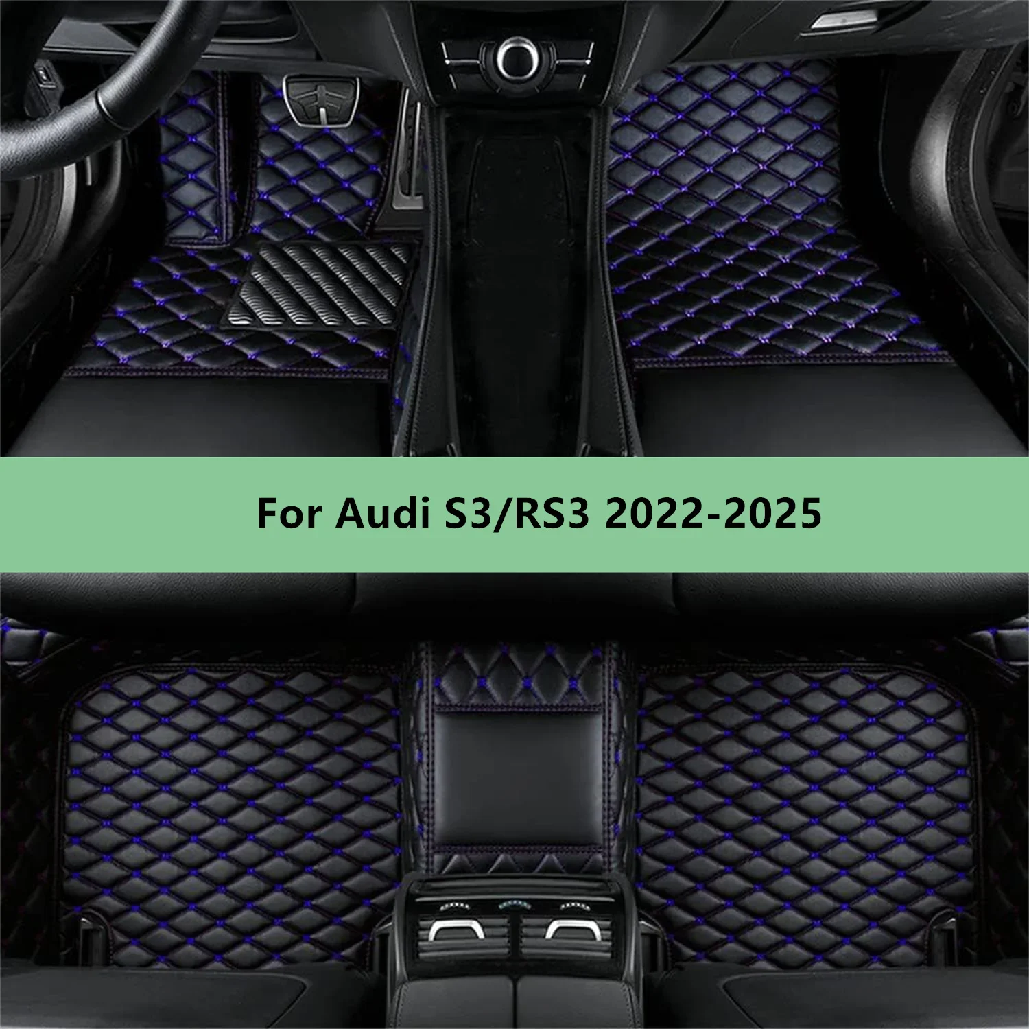 Car Floor Mats For Audi S3/RS3 2022-2025 Floor Mats For Men Women Car Interior Accessories