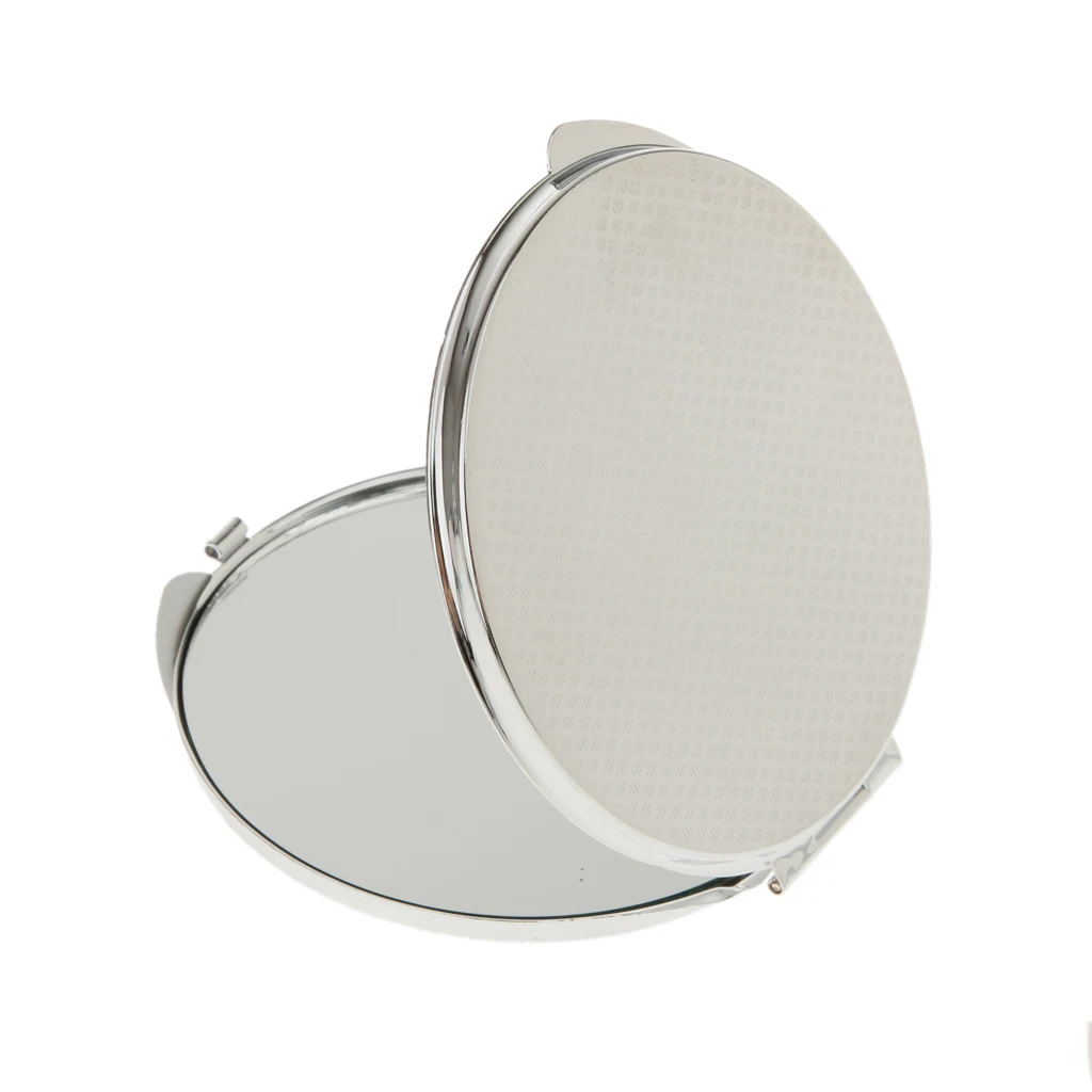 折りたたみ式メタルコンパクトメイクアップ化粧鏡携帯ミラー