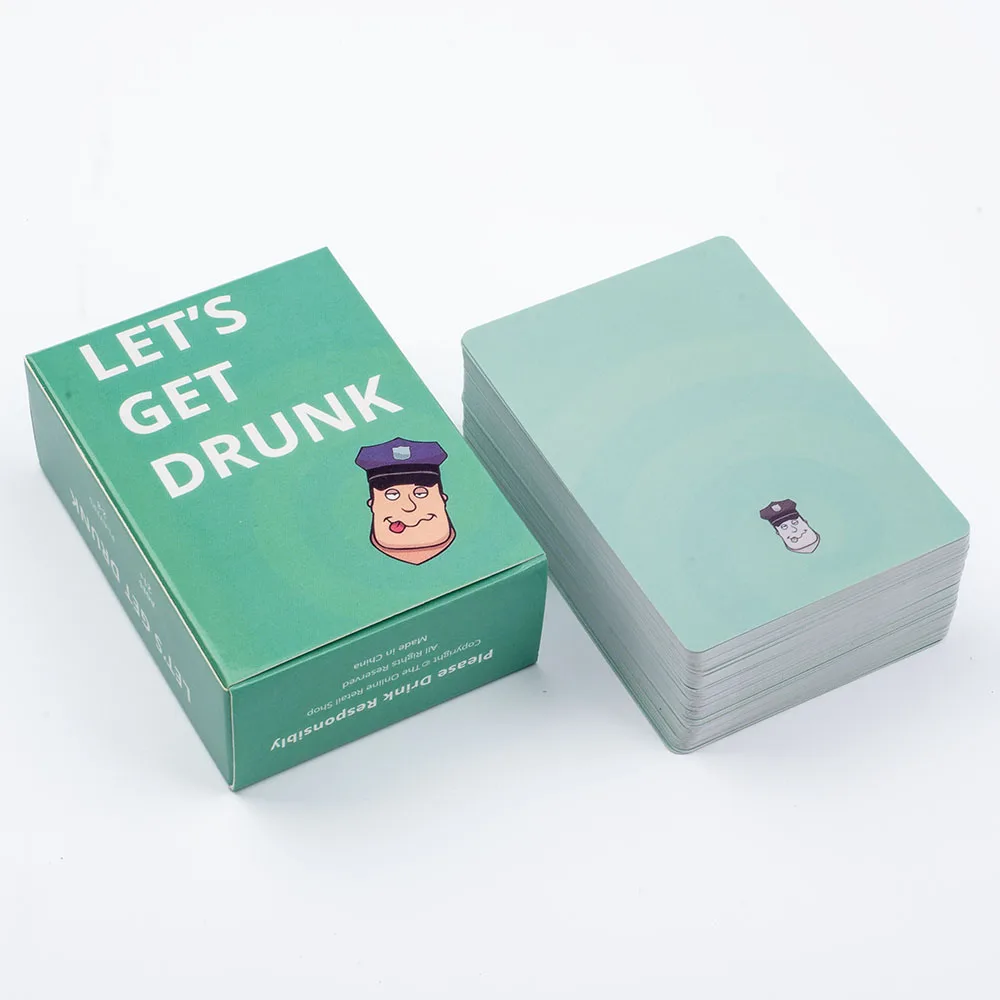 

Настольная игра "Let's Get Drunk Drinking" для вечеринок, 88 элементов, 8.8x6.3 см, идеально подходит для встреч с друзьями