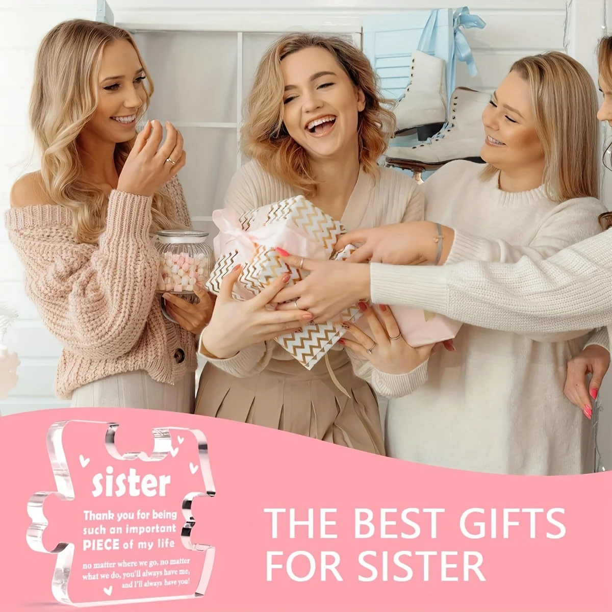 قطعة واحدة، هدايا الأخت من الأخت، أفكار هدايا عيد ميلاد الأخت الكبرى، هدايا الأخت الصغيرة من عيد الأم للأخ الروح #3
