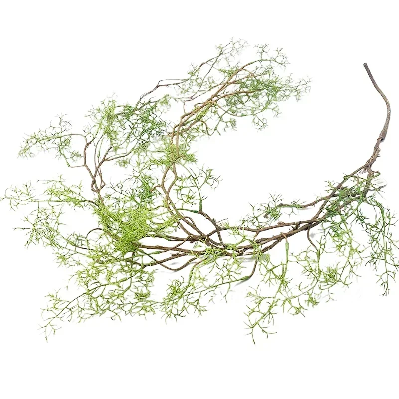 1.3m Wall Hanging Plastic Green Plants Vines Artificial Asparagine Rattan Hotel Lobby Decoration Simulation Water Plant Vine
