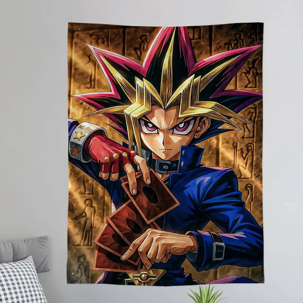 

Настенный гобелен в стиле бохо с изображением карт игры Yu-Gi-Oh!, мандала, недорогой гобелен в стиле хиппи