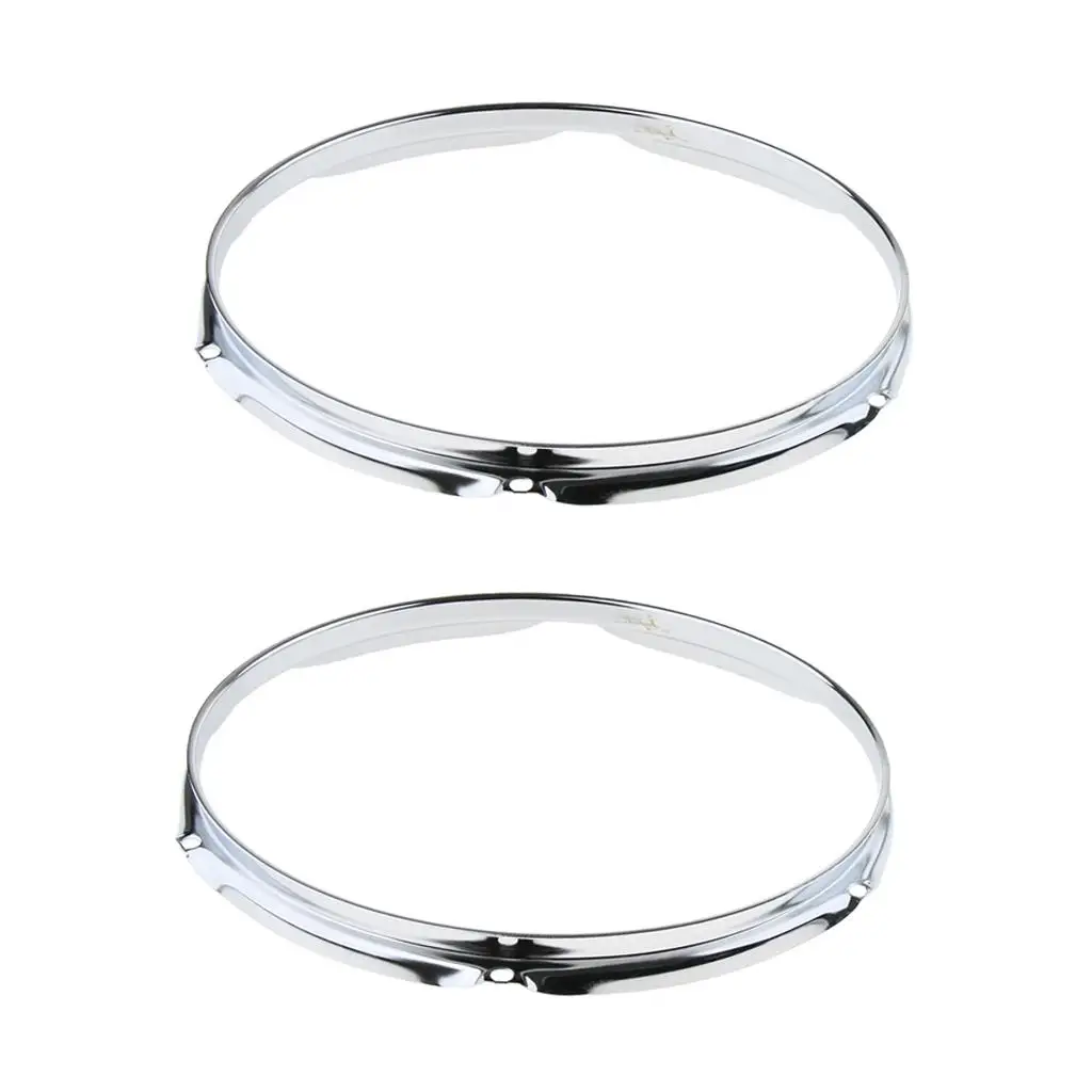 Pack of 2 cast Tom Drum Hoops Rings Batter Side Snare Side for Drummer