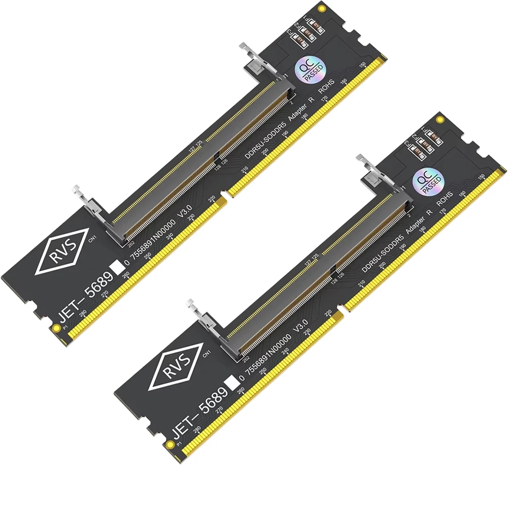 Laptop DDR5 RAM zu SO DDR5 U-DIMM Desktop-Adapterkarte Speichertester SO DDR5 zu DDR5 U-DIMM Konverter 6-Schicht-PCB-Design