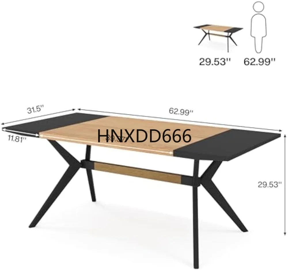 

63-дюймовый стол для руководителя, большой офисный компьютерный стол с утолщенной X-образной рамой, современный рабочий стол, деловая мебель