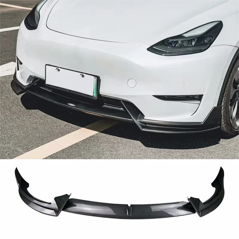 Diffusore paraurti labbro anteriore per Tesla Model Y 2021-2023 2024 deflettore Chin Guard Trim Styling Cover Body kit