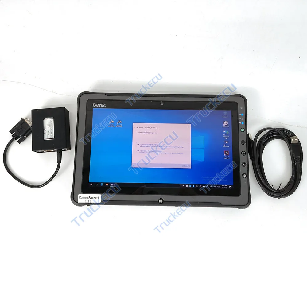 Getac F110 tablet laptop Jungheinrich Judit Incado Box Forklift truck Diagnostic Kit Scanner tool JUDIT 4 JETI ET & SH cable