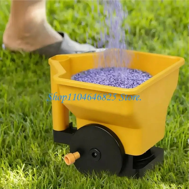 Adjustable Salt Spreaders Manual Crank 3L For Driveway And Farm Even Spreading