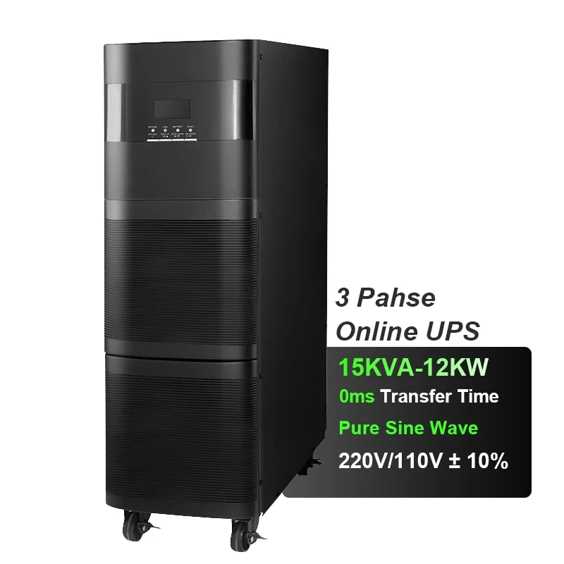  High Frequency Double Conversion Pure Sine Wave Online 10kva 15kva 20kva Ups For Each Lab And Server Simulated Sine Wave