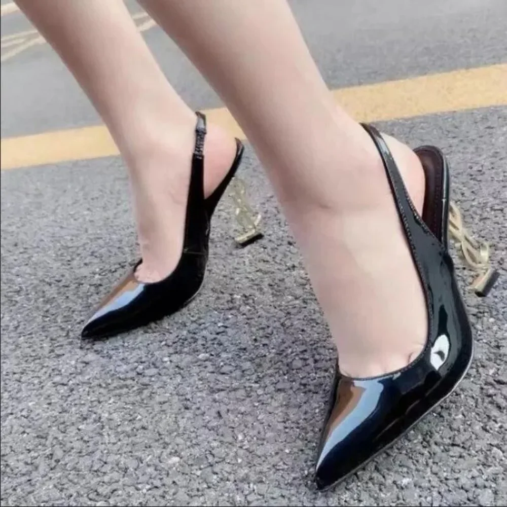 Women\'s 2024 Summer New Simple Solid Color Sexy Pointed Toe Women\'s Shoes Outdoor Casual Banquet Party Dress Women\'s High Heels