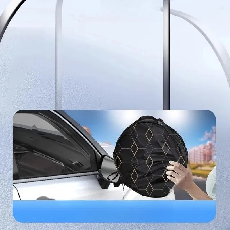 Car Windshield Sun Shade Cover Foldable Thicken Front Window UV Refletive Sunshade Curtain Sun Protection Cover SEAMETAL 5-Layer