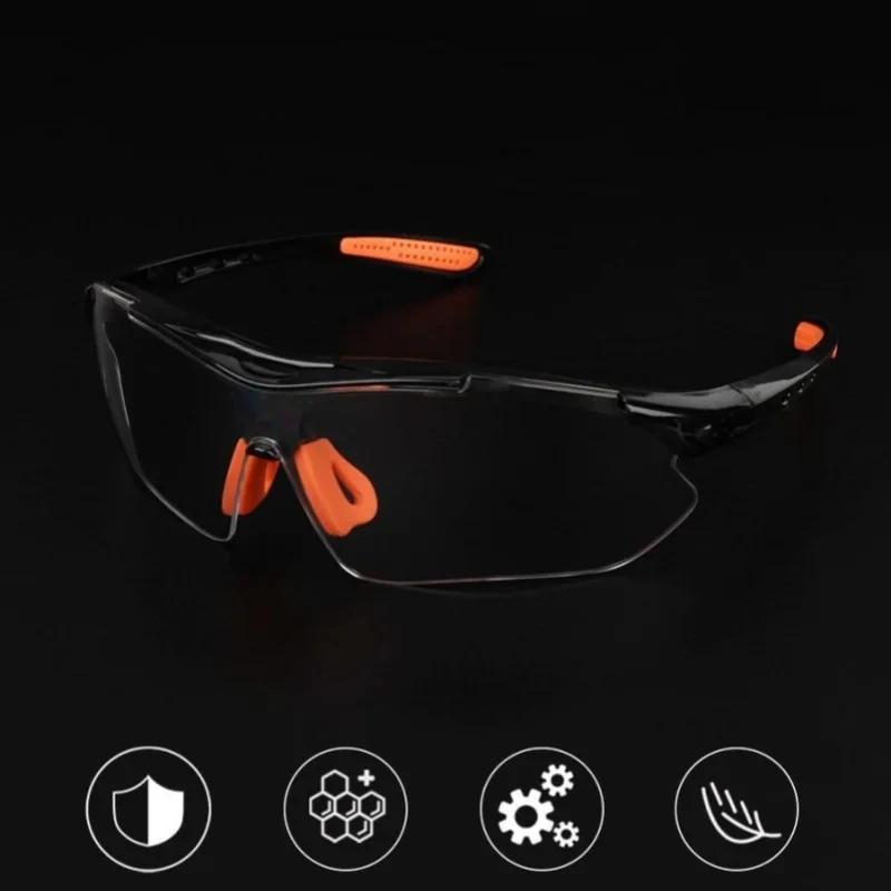 Lunettes de sécurité anti-éclaboussures pour le travail, lunettes de protection des yeux, verre, coupe-vent, anti-poussière, lunettes de protection étanches, lunettes de cyclisme, 1PC