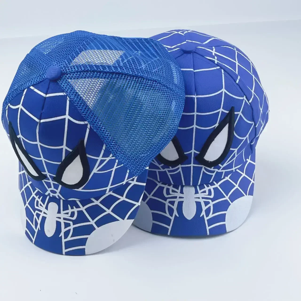 Chapeau pare-soleil à double œil Spider Man pour filles et garçons, accessoire de mode de dessin animé, Hip Hop, savoir chaud, nouveau, automne, hiver, 2024