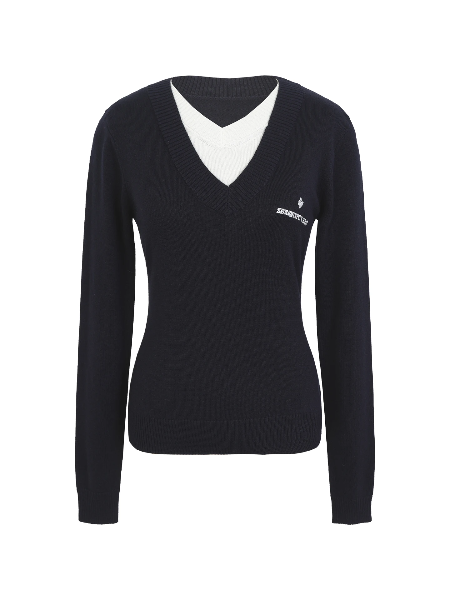 Suéter F de Tricô Slim Fit com Decote em V, Estilo Outono Inverno, Sensação Sofisticada e Confortável, com Capuz, para...