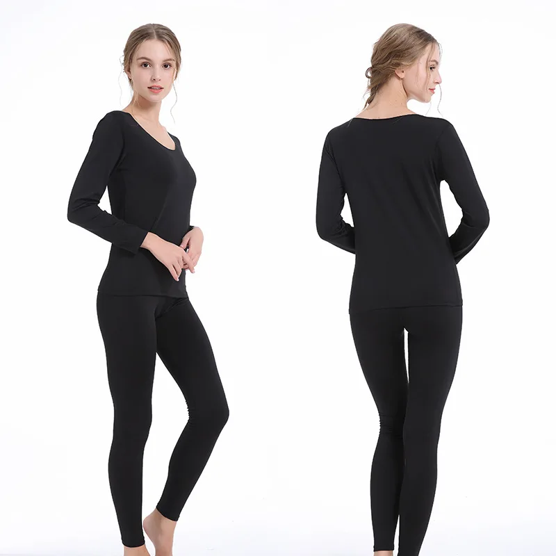 Lingerie Self-HeatingThick Women's Thermal Underwear Set Long Johns Warm Winter Clothes Set Female Thermal Second Skin Clothing