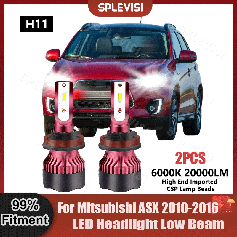 

Plug And Play H11 LED Headlight Low Beam Bulbs 360 Degree Beam 9V-36V For Mitsubishi ASX 2010 2011 2012 2013 2014 2015 2016