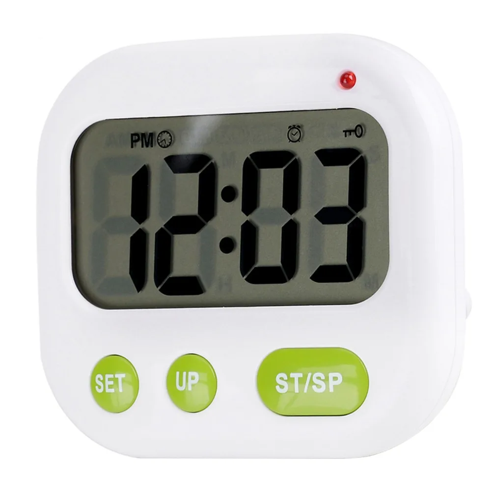Glow-in-dark Countdown Timer Digital Display Luminova Dial Vibration Alarm Clock Desktop Gadget Timer Function Alarm Clock