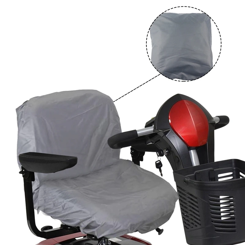 Housse de siège antidérapante pour fauteuil roulant électrique, 2 pièces, élastique, étanche, Scooter