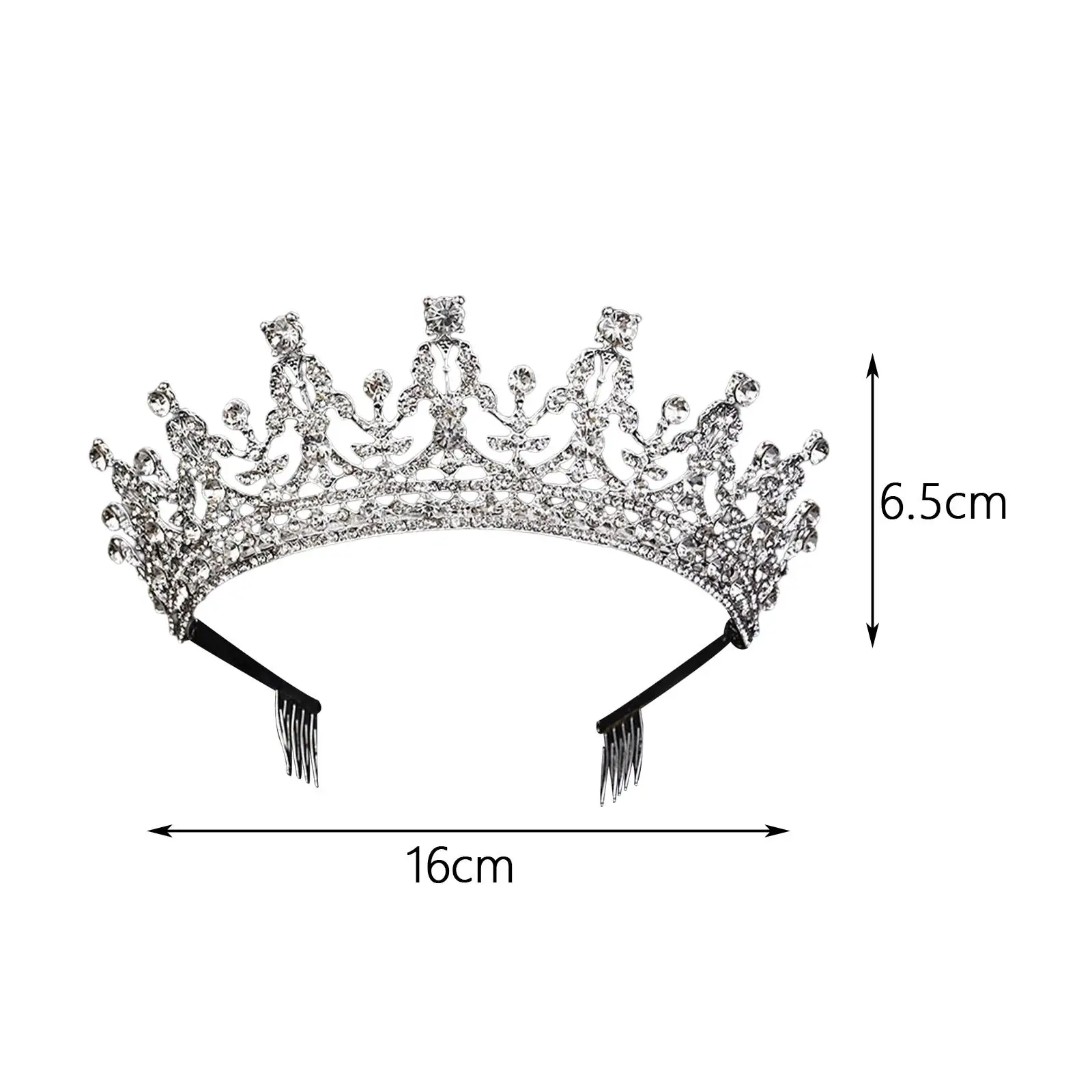 Crown Hair Accessories Wedding Tiara Princess Tiara Gift for Prom Halloween