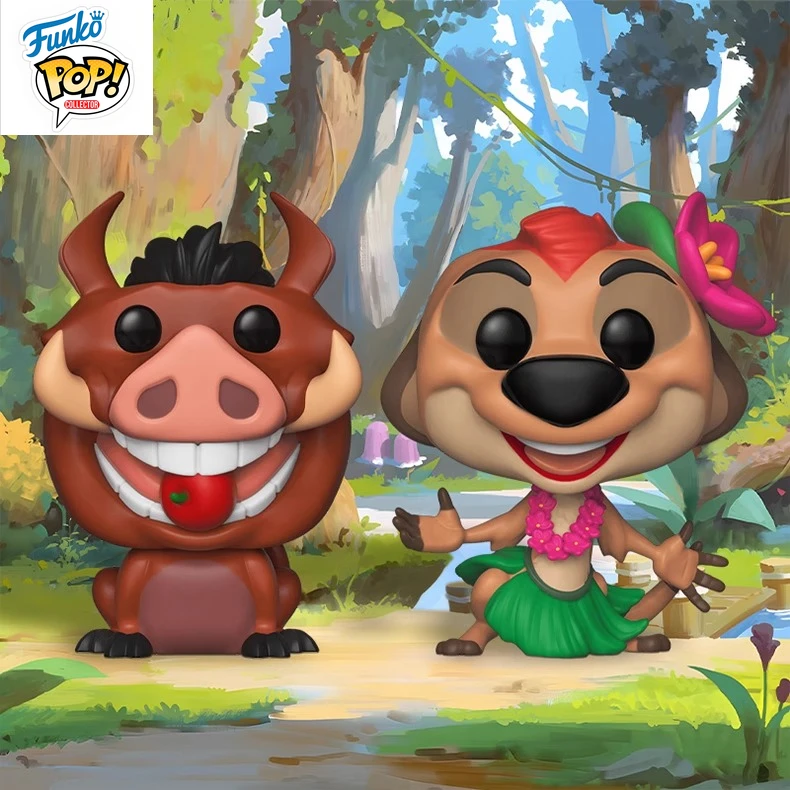 En Stock FUNKO POP Original y auténtico Rey León Simba Husky Dance Peng Pengke figura modelo colección regalos de vacaciones