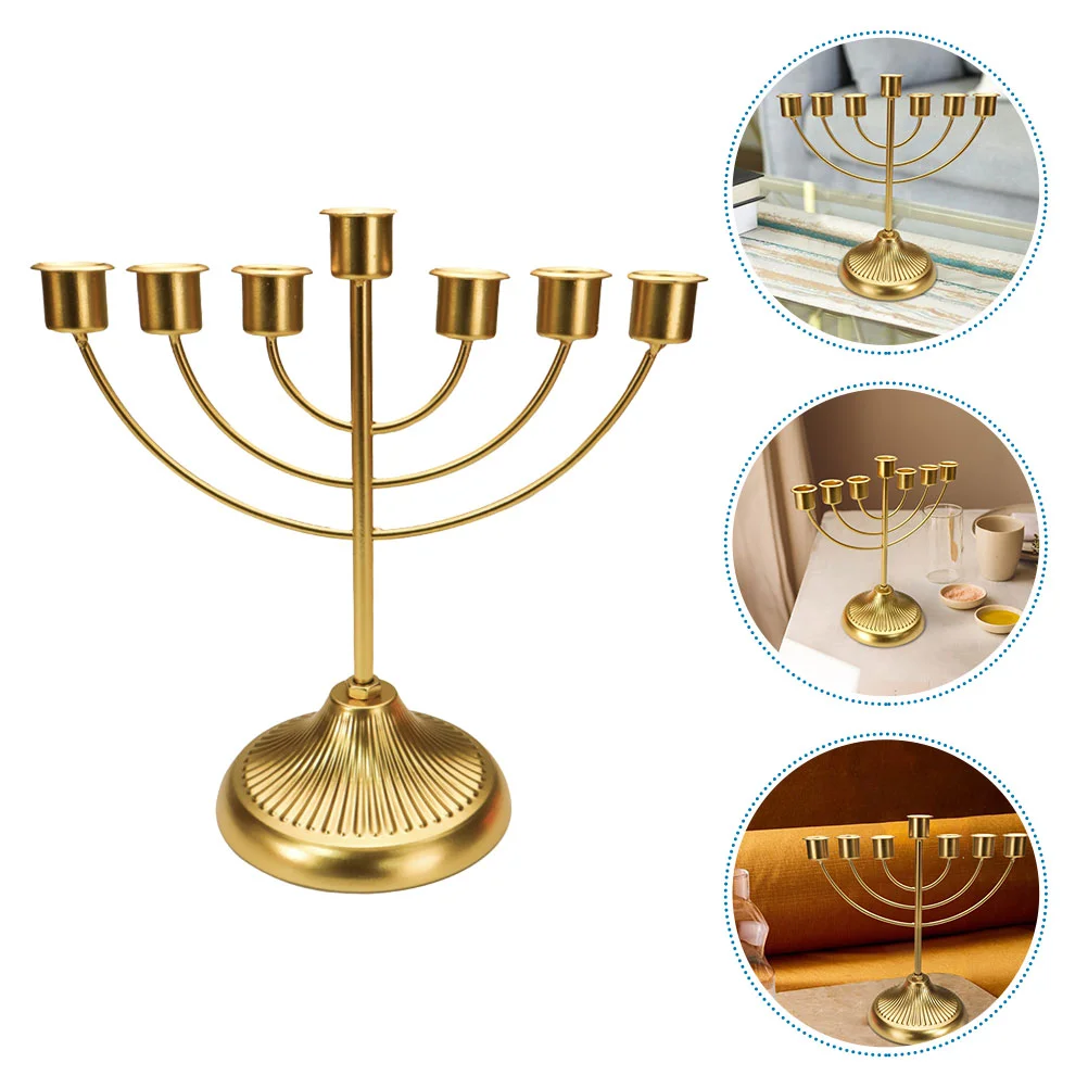 Menorah Chalice Stands Decorations Taper Candlestick Bedroom Modern Ornaments Holder Dinner For Table