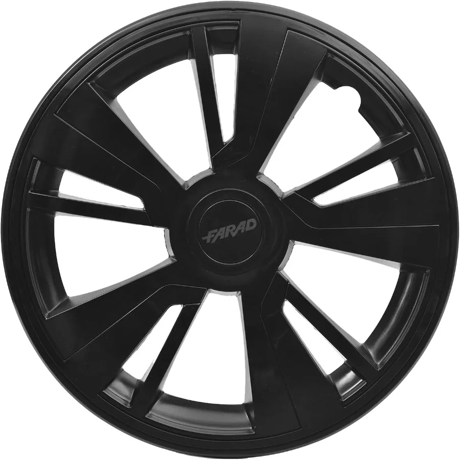 Hitam dengan Tutup Roda Hitam 16 Inci Set 4 Tapas para Rines 16 Premium Wheel Covers 16 Inch R16 Rim Cover Set Snap On Durable C
