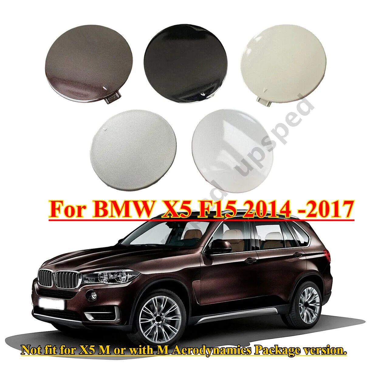 

Front Bumper Towing Tow Hook Eye Cover Cap For BMW X5 F15 2014 -2017 51117378591