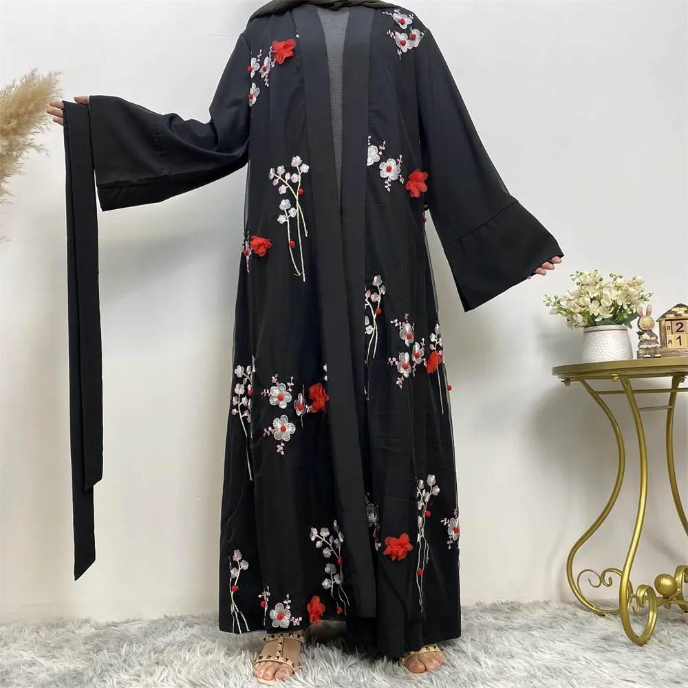 

Ramadan Femme Musulmane Kimono Turkey Kaftan Islam open abaya Muslim For Women Abaya Dubai Modest Robe Caftan Marocain