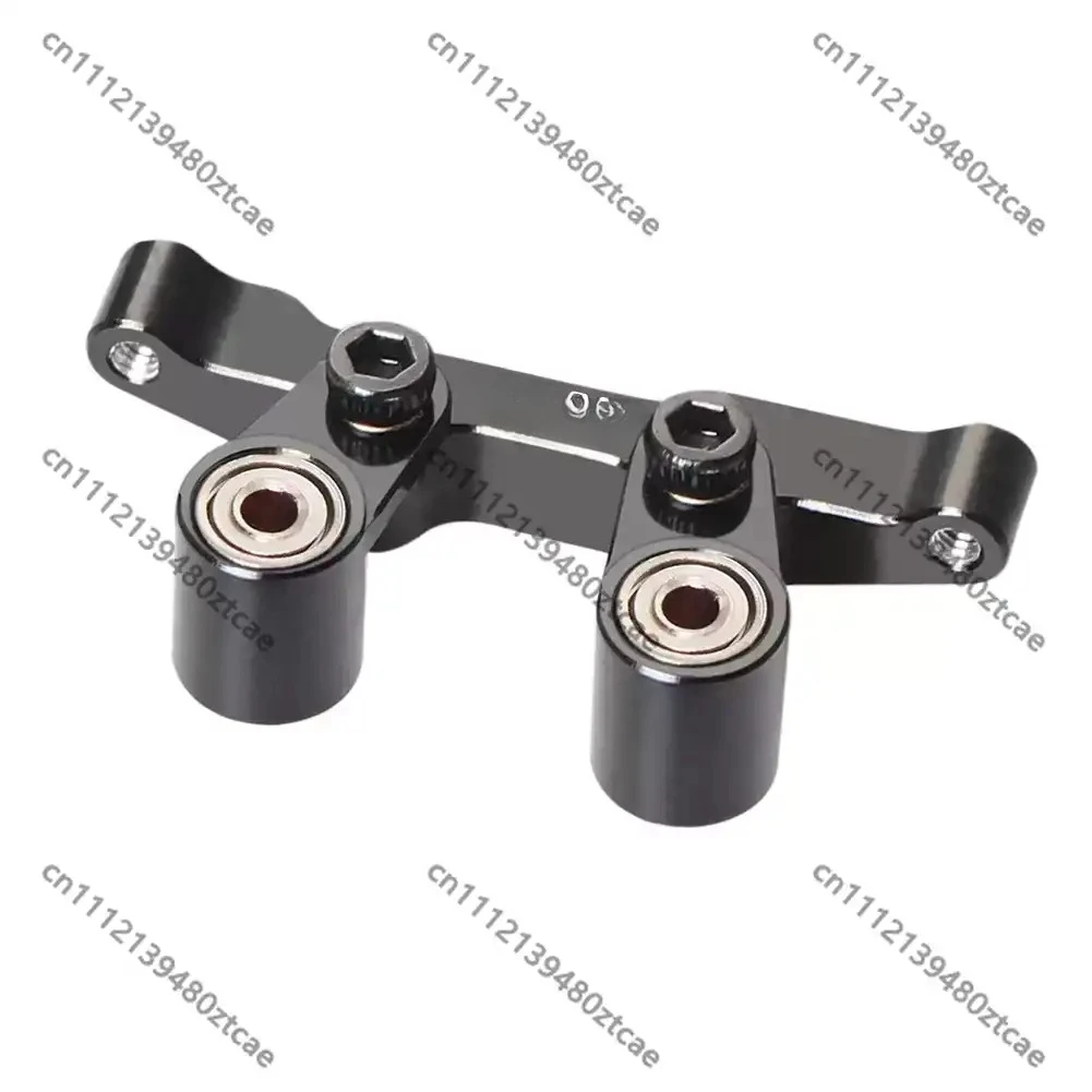 1/24 2WD Mini RC Buggy Aluminum Full Steering Assembly Chassis DIY Upgrade Steering Replacement Parts