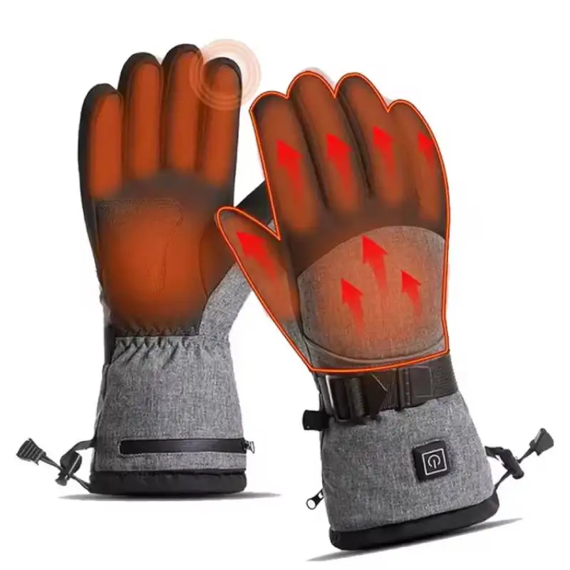 

Electric Heated Gloves Men Women Rechargeable 5000mAh Battery Touchscreen Waterproof Winter Ski Motorcycle Gloves Hand Warmers