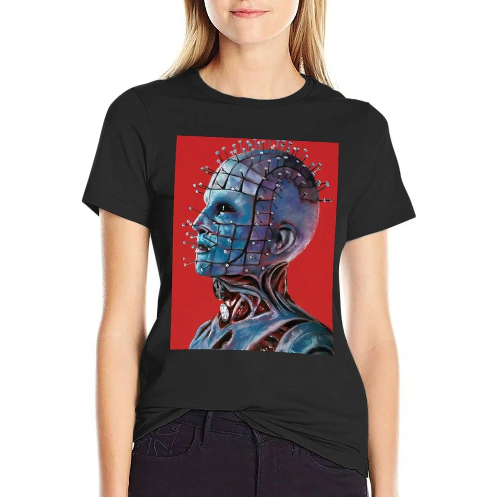 Hellraiser - Hellpriest T-Shirt Blouse funny vintage summer clothes t-shirt dress for Women graphic