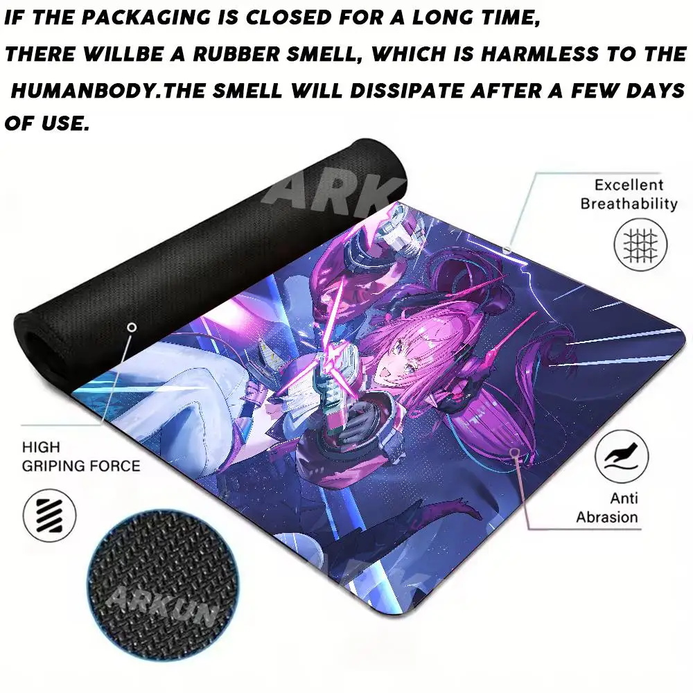 Pretty Hot Girl Pretty Yvonne Gamer Mousepad Laptop Computer Keyboard Accessories Mouse Mat Rug Extended Desk Mats