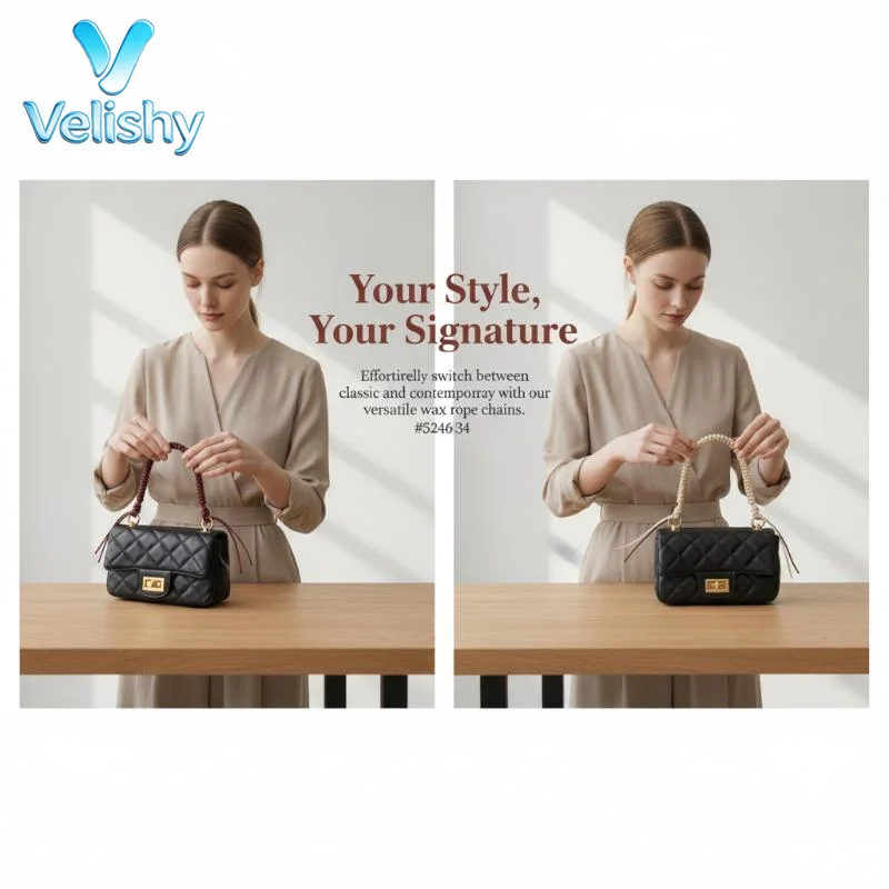 35cm Women DIY Chain Bag Handles Detachable Fashion Handbag Accessory for Handmade Customization Projects