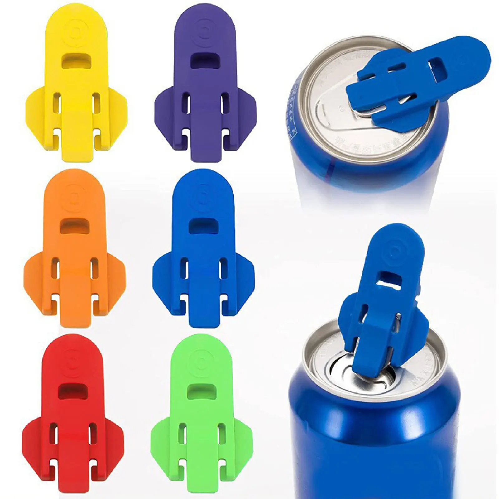 6Pcs Can Openers Labor-Saving Safe Lid Remover For Outdoor Camping