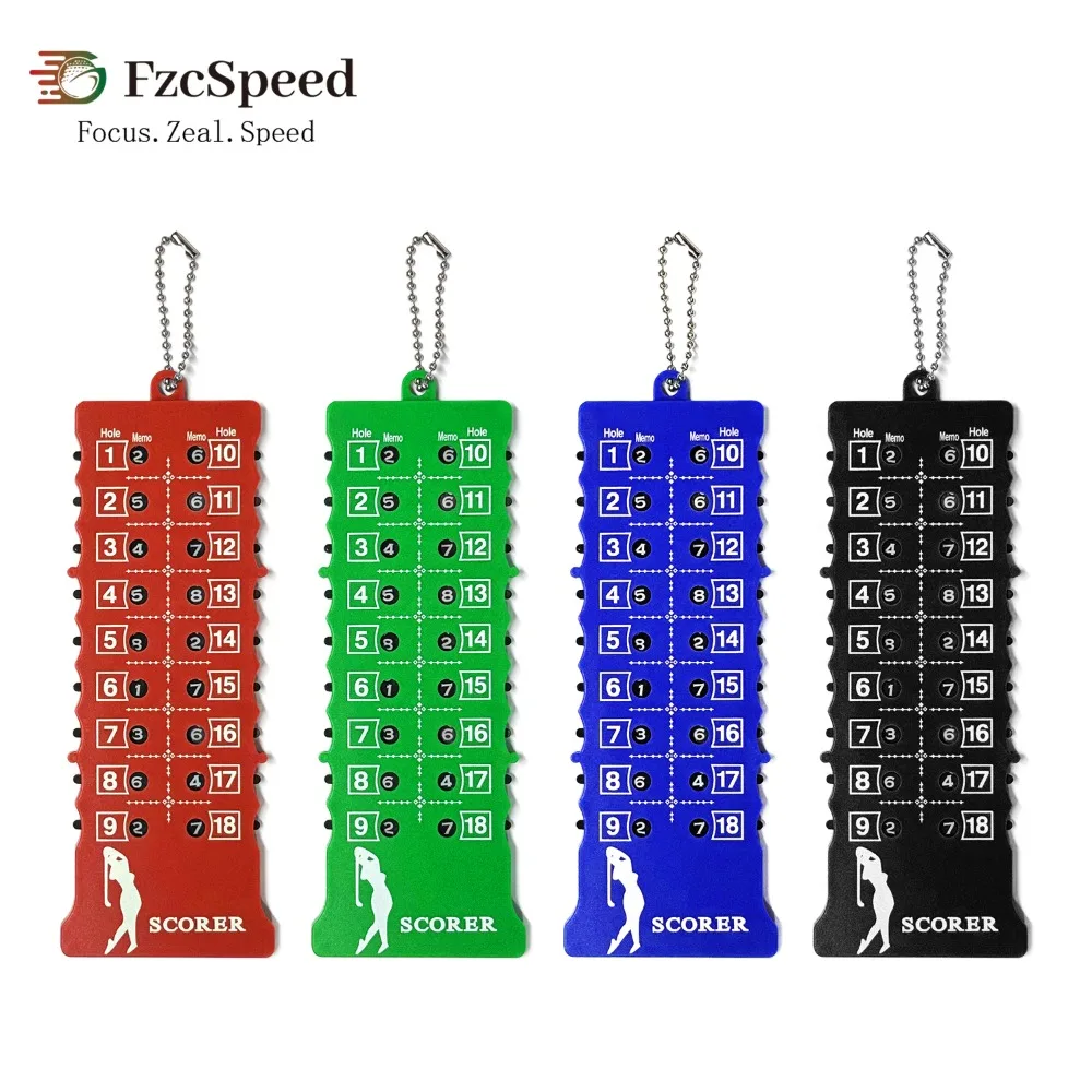FzcSpeed Golf Score Shot Counter With Key Chain 18 Hole Golf Score Indicator Golf Accessory