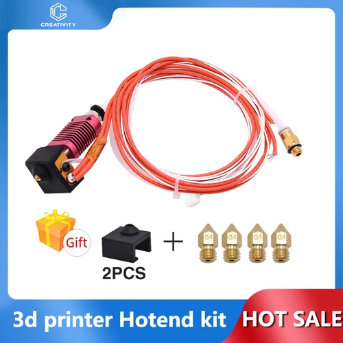Ender 3/CR10 /Ender 3 V2 j-head MK8 Hotend Kit bloque de calor boquilla calentador termistor para CR-10V2/Ender 5 kit Hotend de impresora 3D