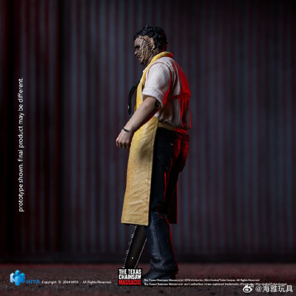 

HIYA масштаб 1/18 MINI Series 1974, Техасская бензопила, последовательный убийца, полный набор для 3,75 дюйма, экшн-фигурка, стандартная модель