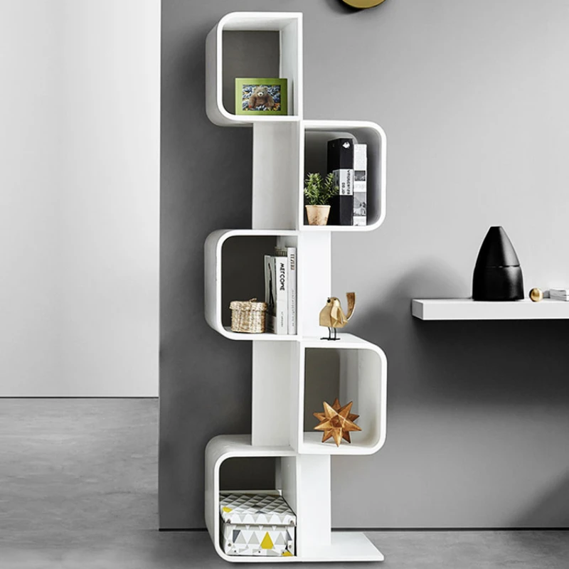 Solid wood bookshelf shelf floor, Nordic ash wood simple modern small apartment bookcase, household corner storage cabinet