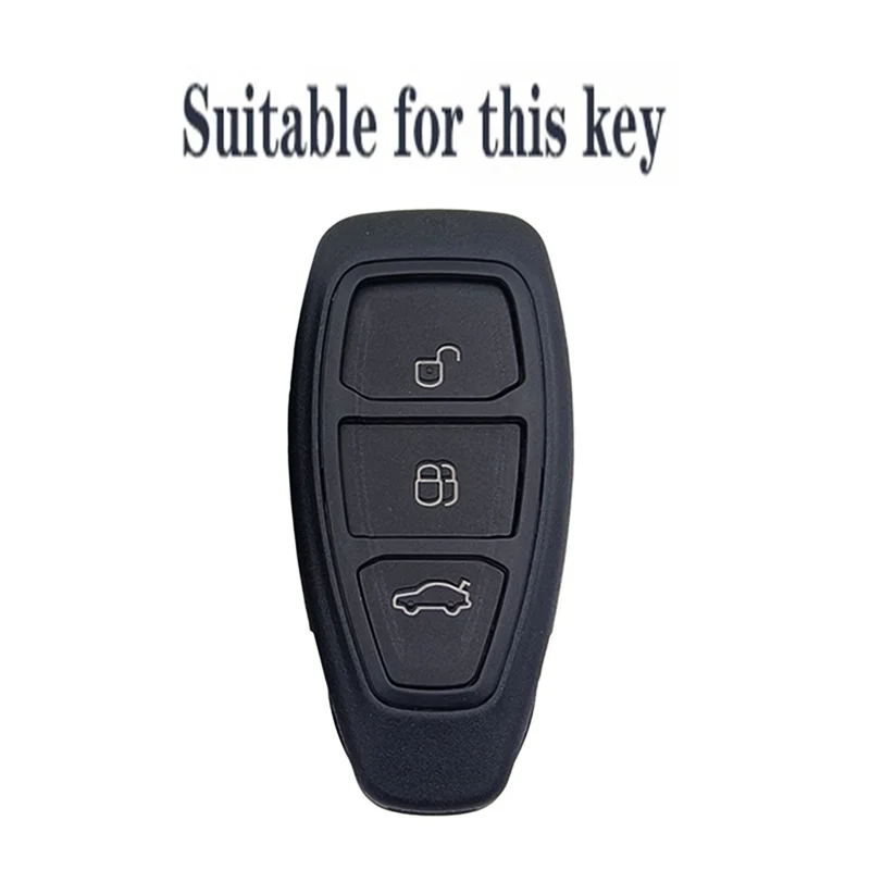 New Car Remote Key Case for Ford ST Line Fiesta Focus Mondeo Ecosport Kuga Puma Edge Escape Silicone Car Key Fob Accessories