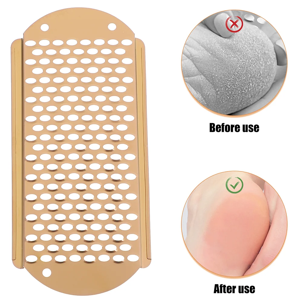 4 Pcs Pumice Stone Foot Cheese Grater Hard Skin Remover for Feet Tools Scraper Rasp Shaver Dead Stainless Steel Files