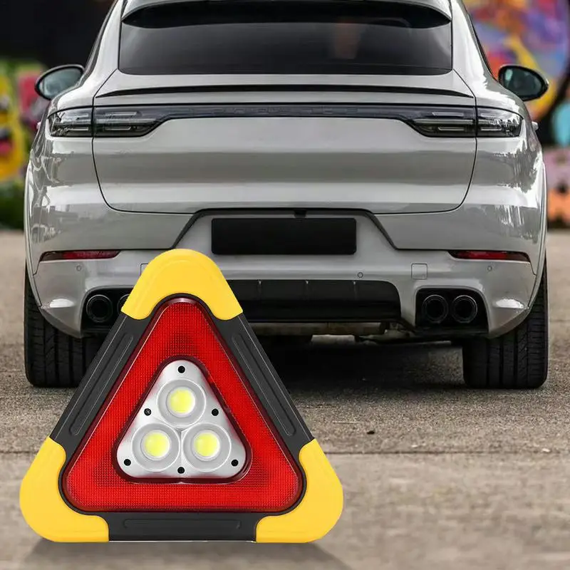 Auto LED Triangle Warning Light Foldable Triangle Warning Light Car Emergency Triangle Warning Light Car Accessories