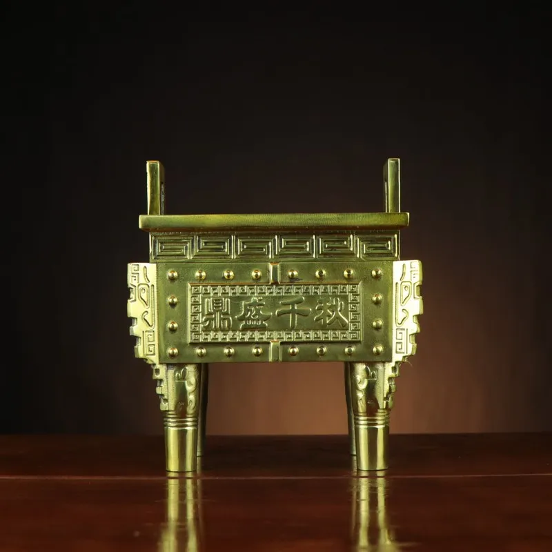 , Bronze for Home and Shop Decoration, , Square , Thousand-Year Cauldron