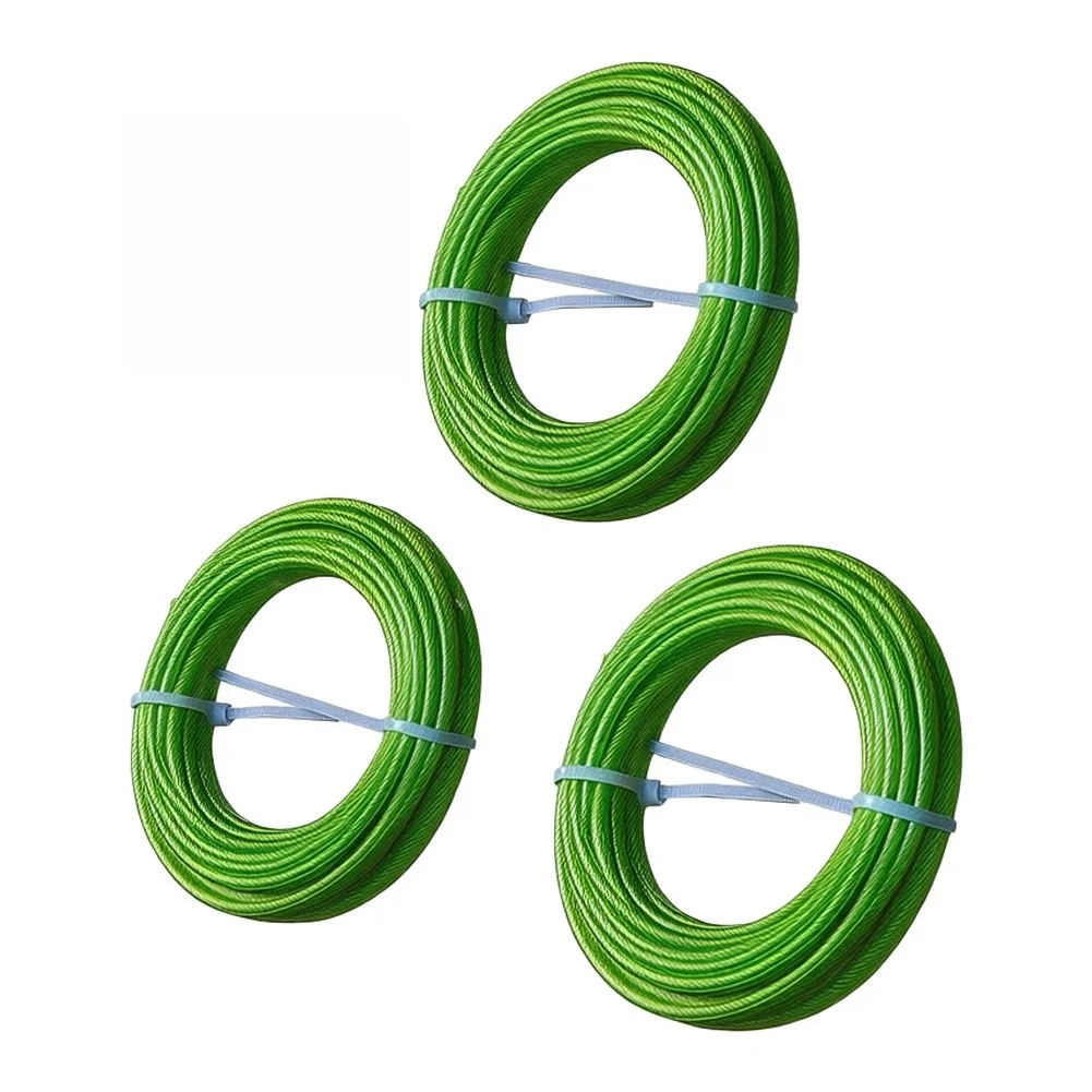 4pcs Lawn Mower Grass Head Nylon Steel Wire Grass Rope Heavy-Duty Steel Core Nylon Trimmer Line For Electric String Trimmers