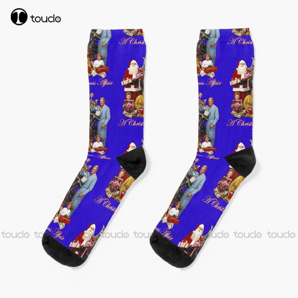 A Christmas Affair Retro 60S 70S Buffy Jody Cissy Tribute Socks Softball Socks Street Skateboard Socks Custom Gift Unisex Adult