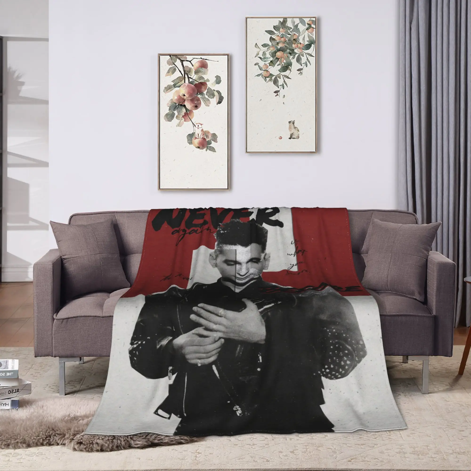 Depeches Band Mode  Super Warm Blanket  Airplane Travel Plush Throw Blanket Funny Living Room Flannel Bedspread Sofa Bed Cover