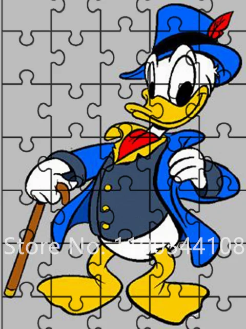 35 Pieces Donald Duck Disney Puzzle for Kids Cartoon Character Wooden Jigsaw Puzzles Toys Children Educational Handmade Gift