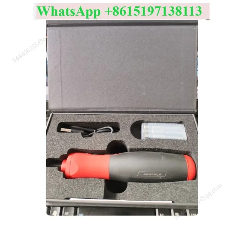Electric screw batch handle, including batch head, with dual LED lights