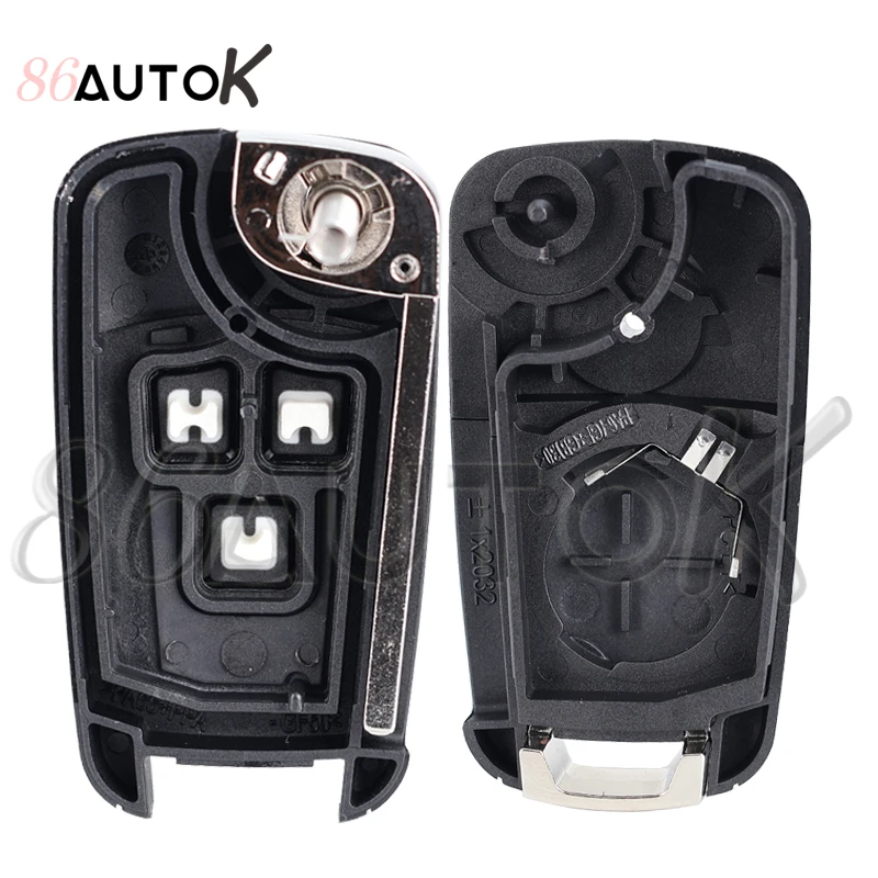 2 3 Buttons Folding Flip Remote Key Case for Opel Zafira Corsa Astra Vauxhall Vectra Omega HU100 Uncut Blade Car Key Fob Case